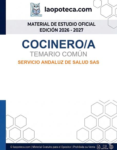 COCINERO/A. TEMARIO COMÚN. SERVICIO ANDALUZ DE SALUD SAS - gratis pdf2