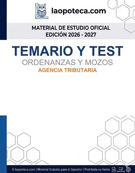 TEMARIO Y TEST. ORDENANZAS Y MOZOS. AGENCIA TRIBUTARIA - gratis pdf2