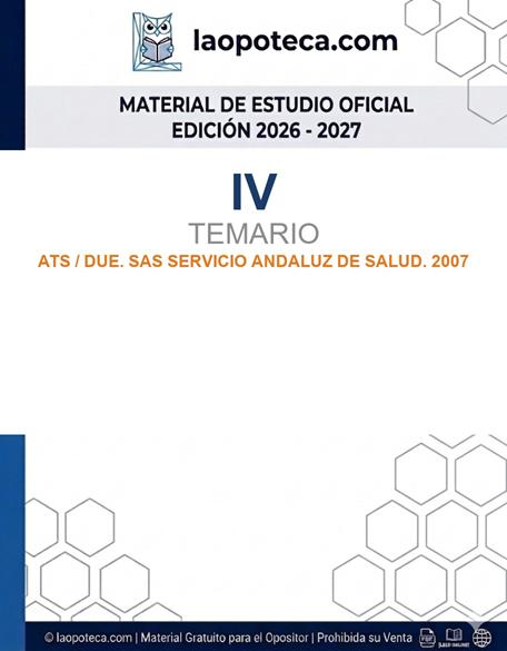 IV. TEMARIO. ATS / DUE. SAS SERVICIO ANDALUZ DE SALUD. 2007 - gratis pdf2
