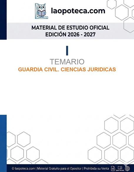 I. TEMARIO. GUARDIA CIVIL. CIENCIAS JURIDICAS - gratis pdf2