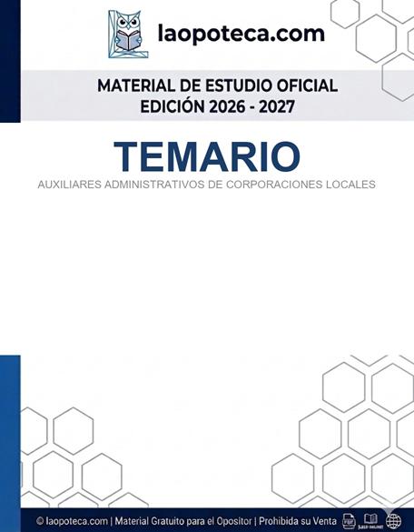 TEMARIO. AUXILIARES ADMINISTRATIVOS DE CORPORACIONES LOCALES - gratis pdf2