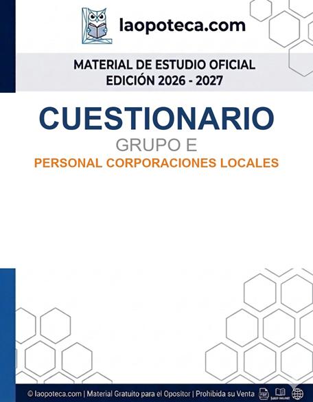 CUESTIONARIO. GRUPO E. PERSONAL CORPORACIONES LOCALES - gratis pdf2