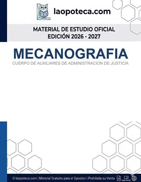 MECANOGRAFIA. CUERPO DE AUXILIARES DE ADMINISTRACION DE JUSTICIA - gratis pdf2